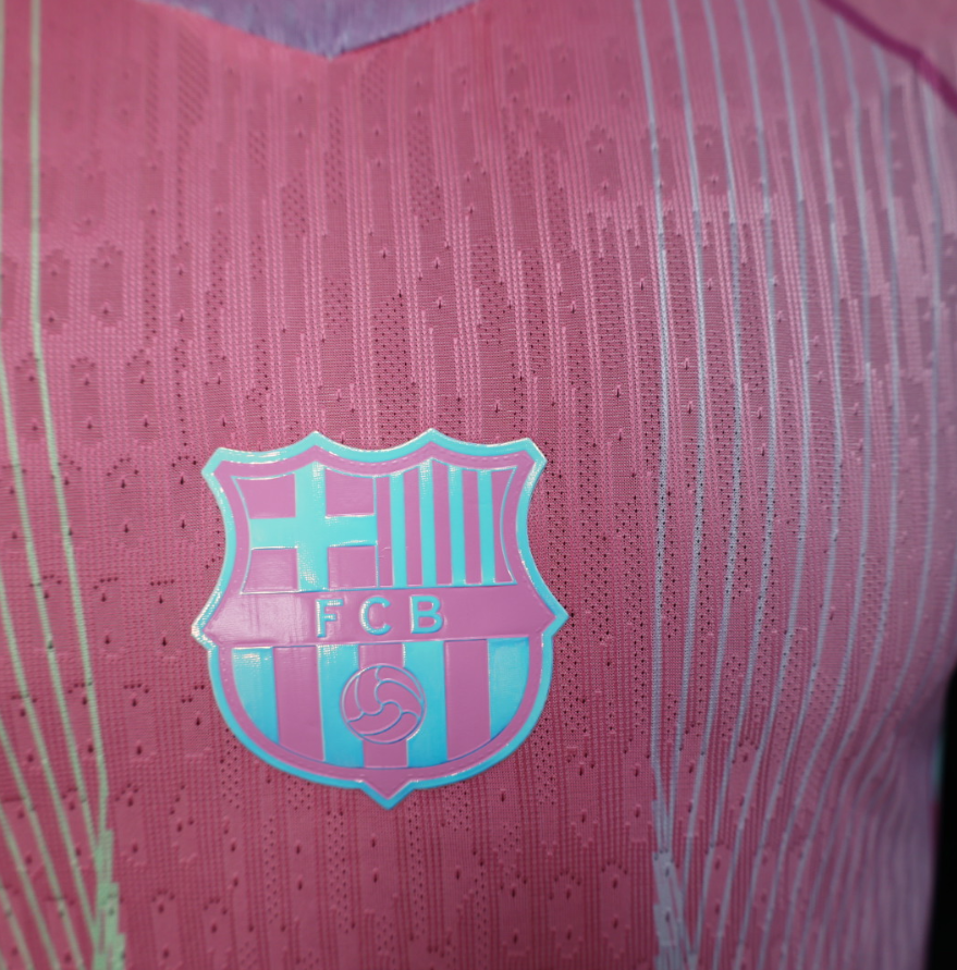 CAMISETA BARCELONA ROSADA EDICION ESPECIAL ll 25/26 (VERSION JUGADOR)