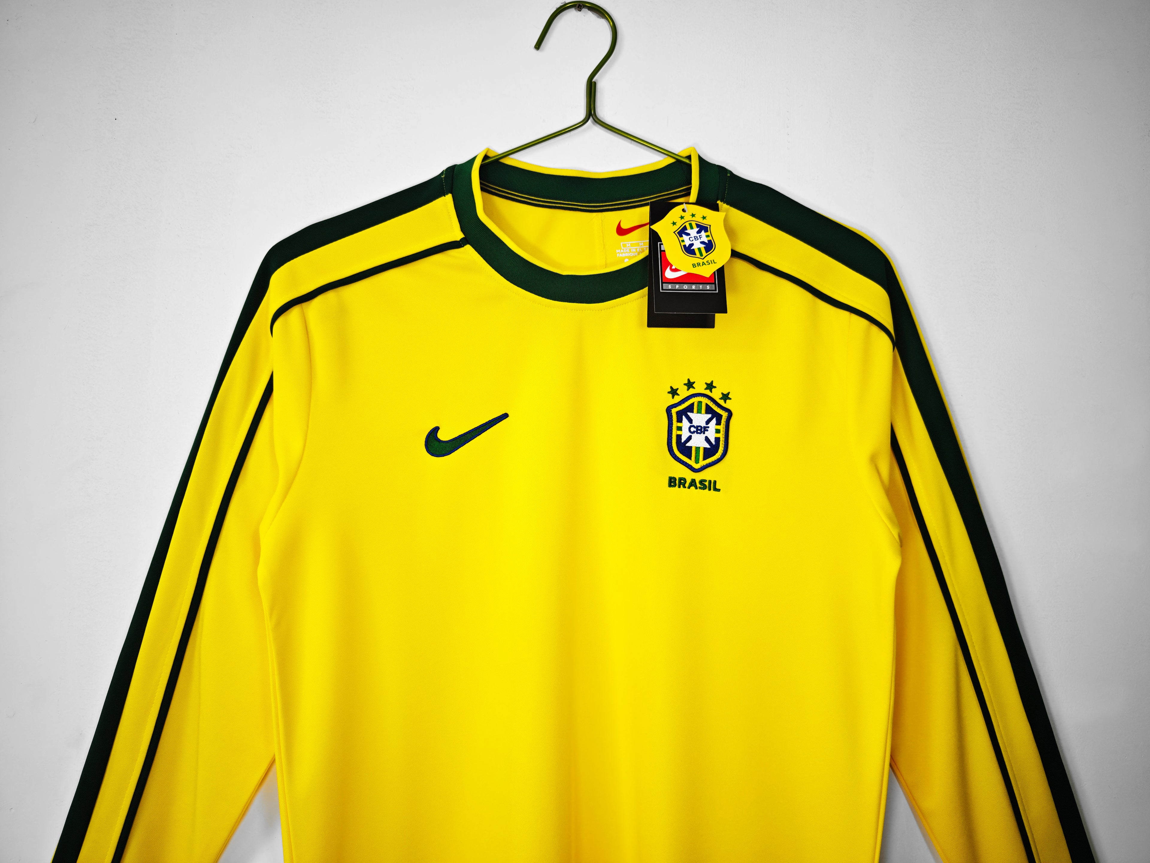 CAMISETA RETRO BRASIL MANGA LARGA ll 1998
