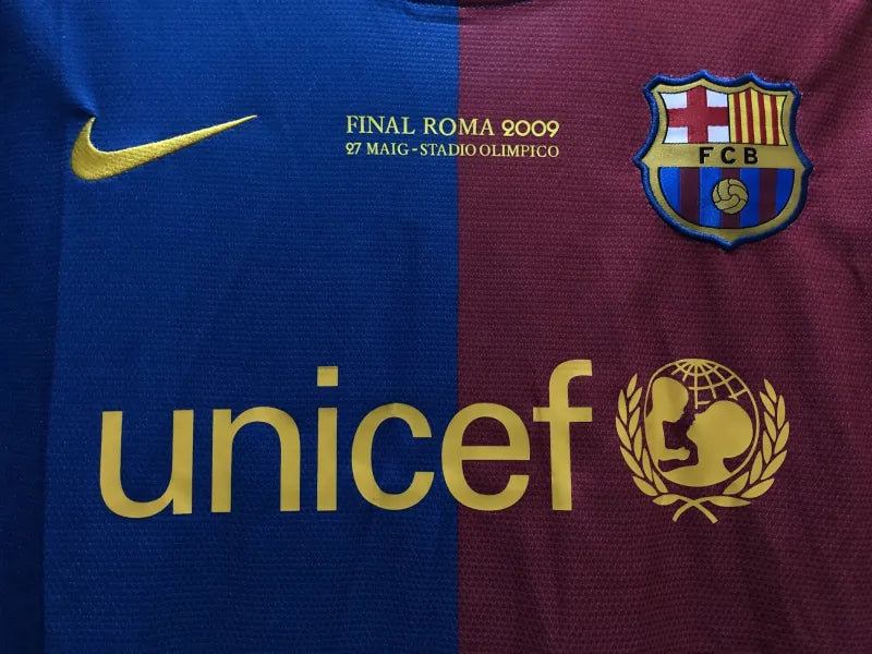 CAMISETA BARCELONA RETRO MANGA LARGA  ll 2008/09 (VERSION HINCHA)
