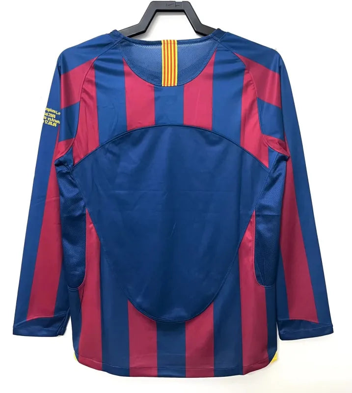 CAMISETA BARCELONA RETRO MANGA LARGA ll 2005/06 (VERSION HINCHA)