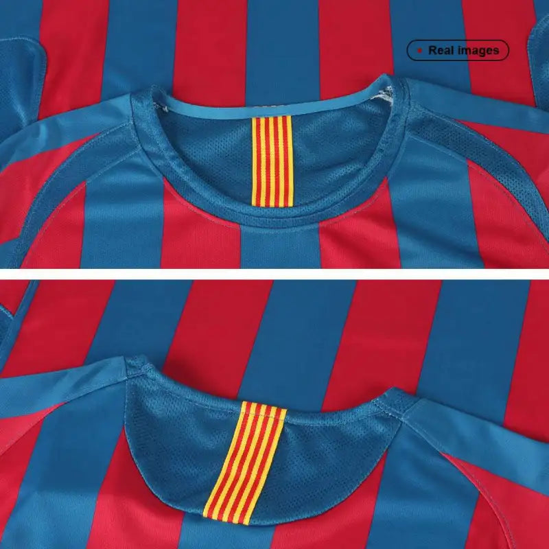 CAMISETA BARCELONA RETRO MANGA LARGA ll 2005/06 (VERSION HINCHA)