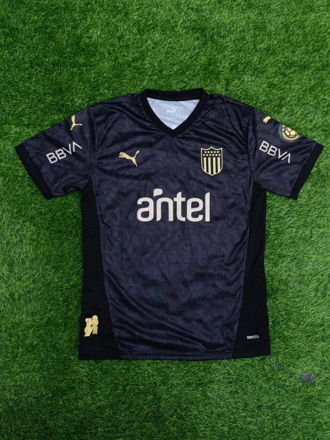 CAMISETA PEÑAROL NEGRA Y DORADA