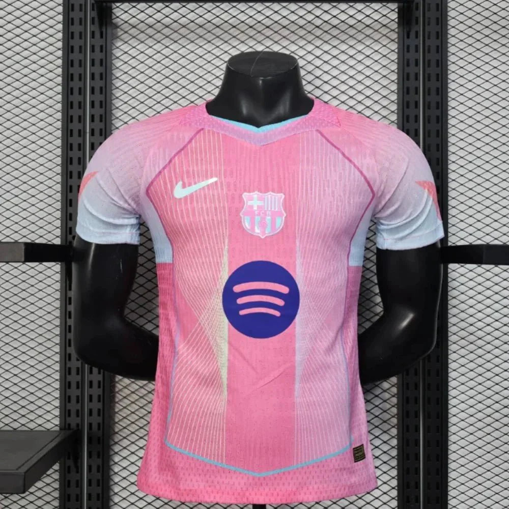 CAMISETA BARCELONA ROSADA EDICION ESPECIAL ll 25/26 (VERSION JUGADOR)