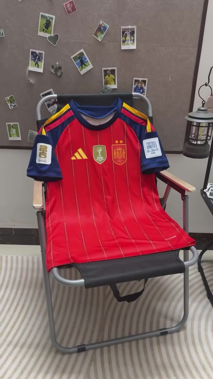 CAMISETA ESPAÑA CAMPEON DEL MUNDO 2026 CON PARCHE